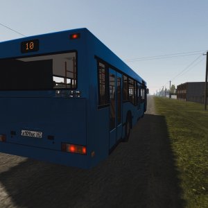 Подколхоженный значком ЛиАЗа сзади МАЗурик